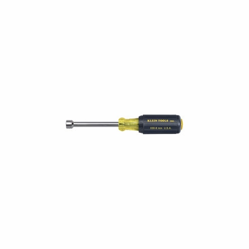KLEIN 630-8MM 8 mm Cushion-Grip Hollow-Shank Nut Driver - 3 foot  foot  (76 mm)-Shank 65168-7