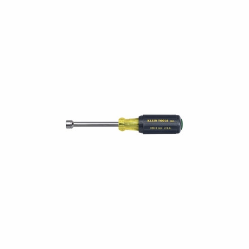 KLEIN 630-9MM 9 mm Cushion-Grip Hollow-Shank Nut Driver - 3 foot foot (76 mm)-Shank 65169-4