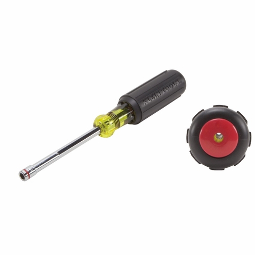 Klein 635-1/4  1/4-Inch Nut Driver, Magnetic Tip, 4-Inch Shaft 092644322617 New