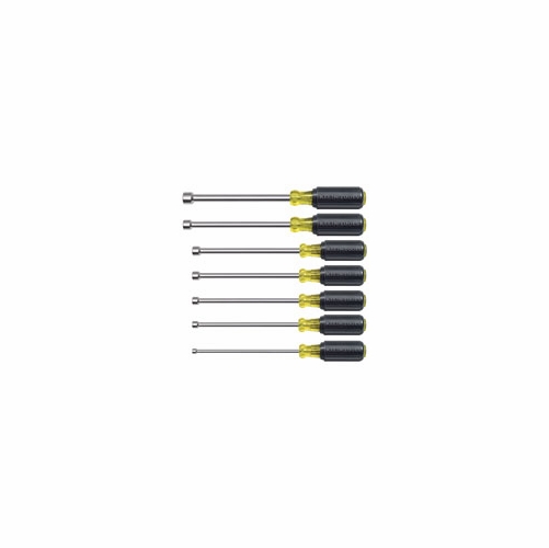 Klein 647M 7-Piece Nut Driver Set - 6 Foot  Foot  Hollow Shafts, Magnetic Tips 65215-8