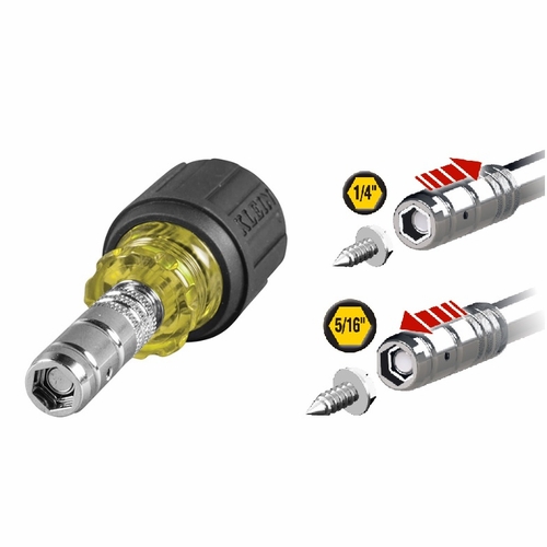 Klein 65131 2-In-1 Nut Driver, Hex Head Slide Drive, 1-1/2-Inch 092644651311 New