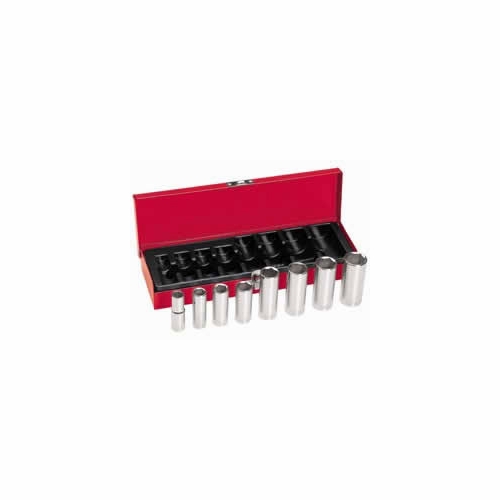 KLEIN 65502 8-Piece, 3/8-Inch Drive Deep-Socket Set 65502-9
