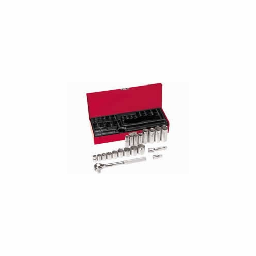 KLEIN 65508 20-Piece 3/8-Inch Drive Socket Wrench Set 65508-1