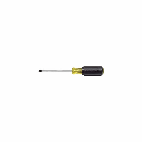 Klein 660  Number 0 Square-Recess Tip Screwdriver 4 Foot  Foot  (102 Mm) Round-Shank 85160-5