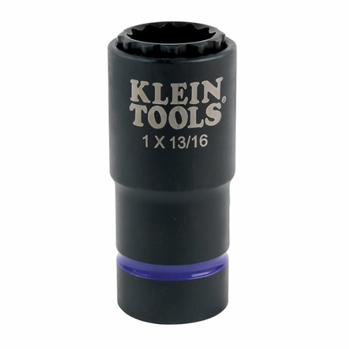 KLEIN 66015 2-in-1 Impact Socket, 12-Point, 1 and 13/16-Inch 092644382086 NEW
