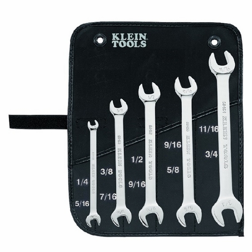 KLEIN 68450  5-Piece Open-End Wrench Set  092644680502 NEW