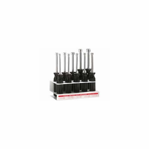 Klein 70200 10-Piece Metric Nut-Driver Set With Stand - 3 Foot  Foot  (76 Mm)-Shanks 32683-7