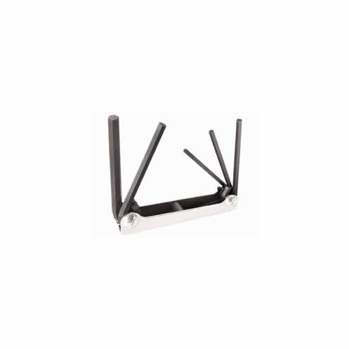 KLEIN 70580 Five-Key Metric Folding Hex-Key Set 33274-6
