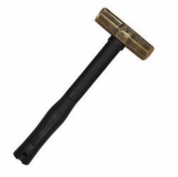 KLEIN 7HBRFRH04 Brass Sledge Hammer, Fiberglass Rubber Grip Handle, 4 lbs. 46965-7 092644469657 NEW