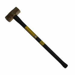 KLEIN 7HBRFRH14 Brass Sledge Hammer, Fiberglass Rubber Grip Handle, 14 lbs.46968-8 092644469688 NEW
