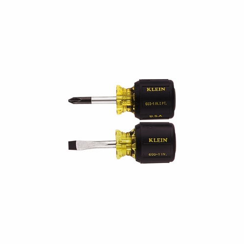KLEIN 85071 2-Piece Stubby Screwdriver Set 85071-4