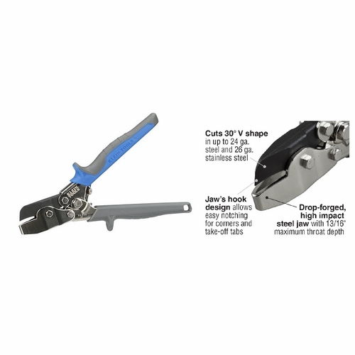 KLEIN 86526 HVAC Hand Notcher 092644690884 NEW