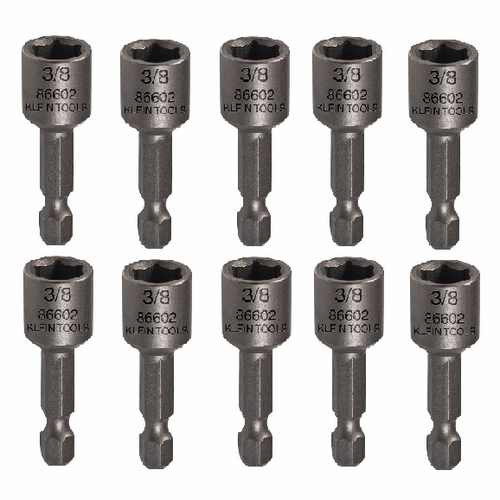 KLEIN 8660110 5/16-Inch Magnetic Hex Drivers, 10-Pack 092644866043 NEW