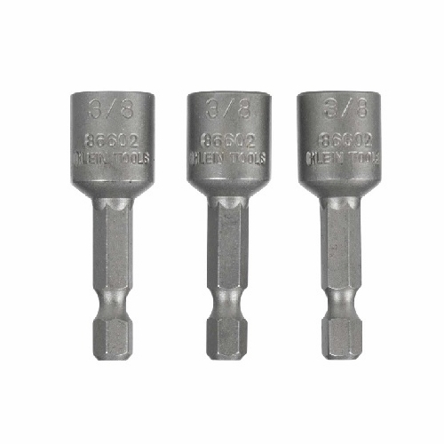 KLEIN 86602 3/8-Inch Magnetic Hex Drivers, 3-Pack 092644866029 NEW