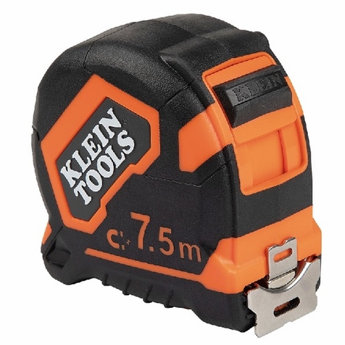 KLEIN 9375 Tape Measure, 7.5-Meter Magnetic Double-Hook 092644692710 NEW