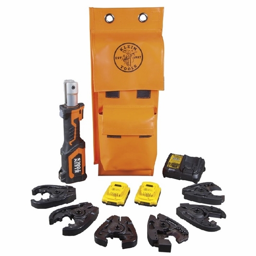 KLEIN BAT20-7T14 Battery-Operated Cutter/Crimper Kit, 2 Ah 092644630897
