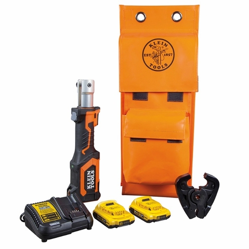 KLEIN BAT207T2 Battery-Operated Crimper, D3 Groove, 2 Ah 092644630095