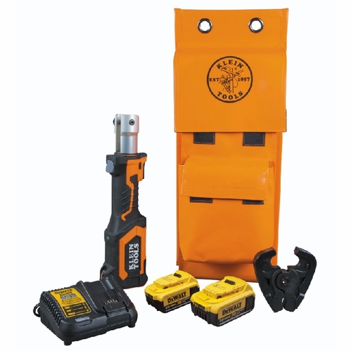 Klein Bat207T24H Battery-Operated Crimper, D3 Groove, 4 Ah 092644291104