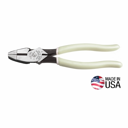 KLEIN D20009NEGLW High-Visibility Side-Cutting Pliers High-Leverage 092644380037