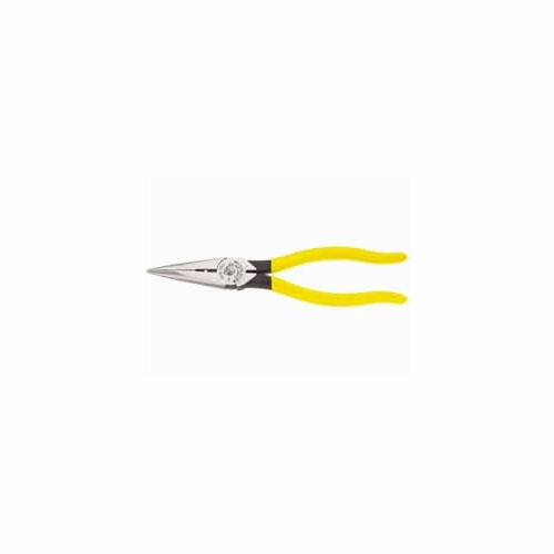 Klein D203-8N 8 Foot  Foot  (203 Mm) Heavy-Duty Long-Nose Pliers - Side-Cutting & Wire Stripping 710