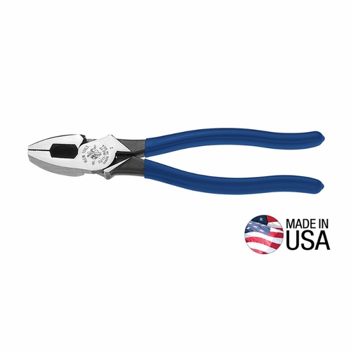 KLEIN D213-9NETP 9 foot  foot  (229 mm) High-Leverage Side-Cutting Pliers - Fish Tape Pulling 70056-