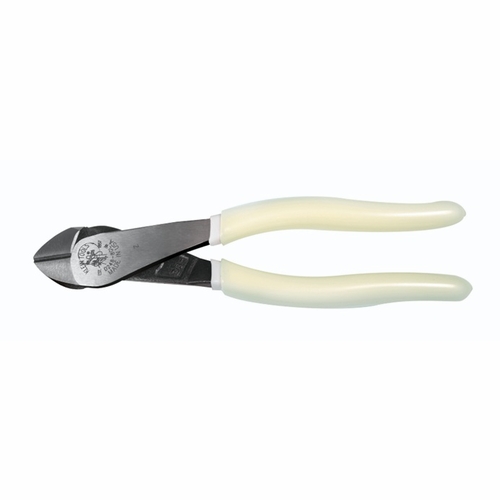 KLEIN D248-8-GLW Hi-Viz Diagonal-Cutting Pliers - Angled Head 092644720222