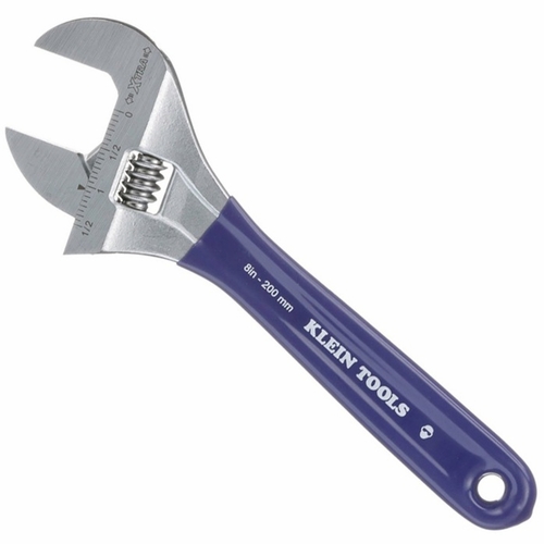 KLEIN D509-8 Adjustable Wrench, Extra-Wide Jaw, 8 inch 19003-2 NEW