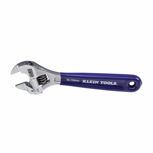 KLEIN D86932 Slim-Jaw Adjustable Wrench, 4-Inch 0-9264469075-4