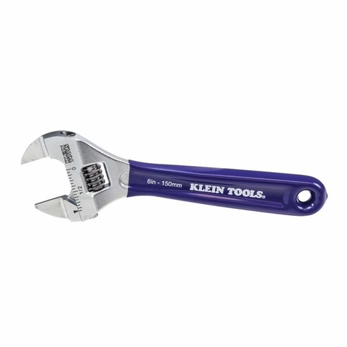 KLEIN D86934 Slim-Jaw Adjustable Wrench, 6-Inch 0-9264469076-1