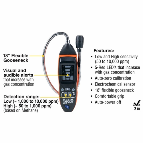 KLEIN ET120 Combustible Gas Leak Detector 0-9264469064-8