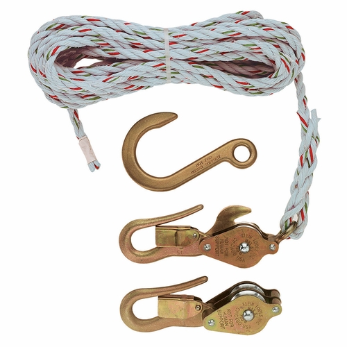 Klein H1802-30Sr Block And Tackle, Spliced To H268, Block H267, Anchor Hook 092644480270258