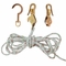 KLEIN H1802-30SSR Block and Tackle, Spliced to H268, Block H267, Swivel Anchor Hook 259