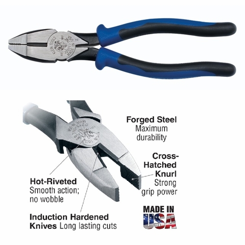 KLEIN J20017NE Journeyman™ 2000 Series Side-Cutting Pliers - Heavy-Duty 7-Inch 092644700064
