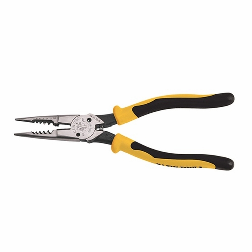 KLEIN J206-8C Pliers, All-Purpose Needle Nose, Spring Loaded, Cuts, Strips, 8.5-Inch 092644380020