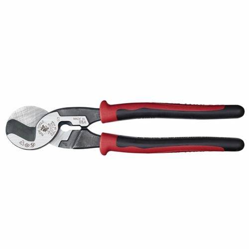 KLEIN J63225N Journeyman&trade; High Leverage Cable Cutter with Stripping 092644632273