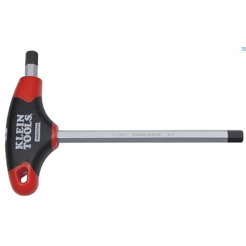 KLEIN JTH4E08 1/8-Inch Hex Key, Journeyman™ T-Handle, 4-Inch 092644336546