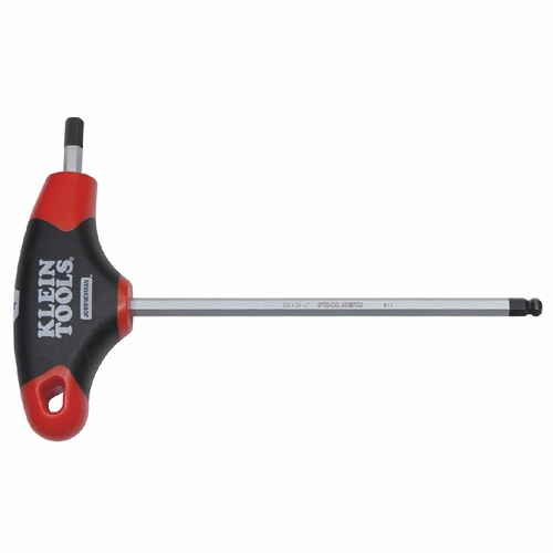 KLEIN JTH6E06BE 3/32-Inch Ball-End Hex Key, Journeyman™ T-Handle, 6-Inch 092644336850