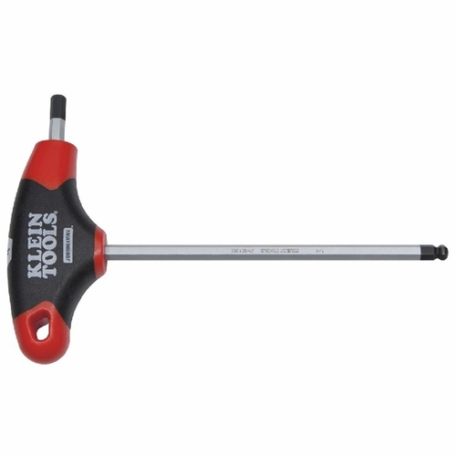 KLEIN JTH6E14BE 5/16-Inch Ball-End Hex Key, Journeyman™ T-Handle, 6-Inch 092644336935