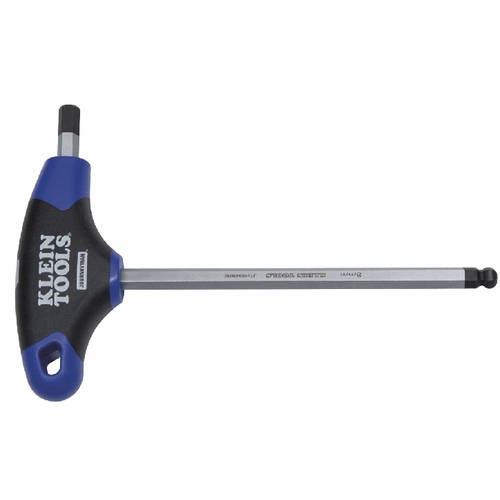 KLEIN JTH6M4BE 4 mm Ball-End Hex Key, Journeyman™ T-Handle, 6-Inch 092644337475
