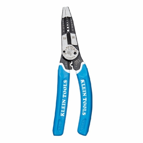 KLEIN K12065CR Klein-Kurve Heavy-Duty Wire Stripper/Cutter/Crimper Multi Tool, 8-20 AWG 092644340277
