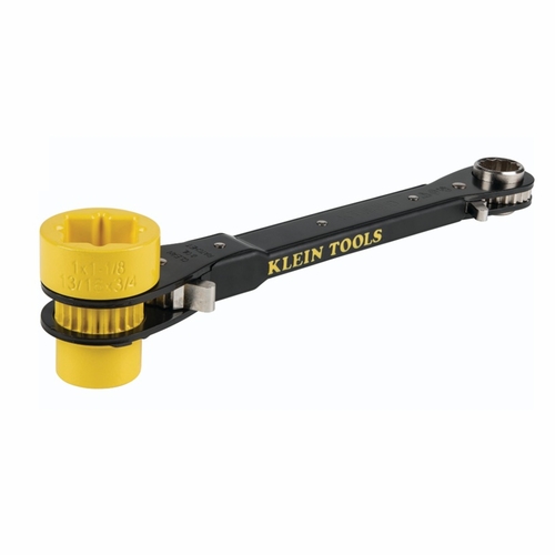 KLEIN KT155HD 6-in-1 Lineman's Ratcheting Wrench, Heavy-Duty 092644680274
