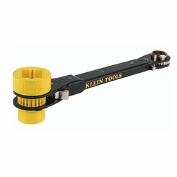 KLEIN KT155HD 6-in-1 Lineman's Ratcheting Wrench, Heavy-Duty 092644680274