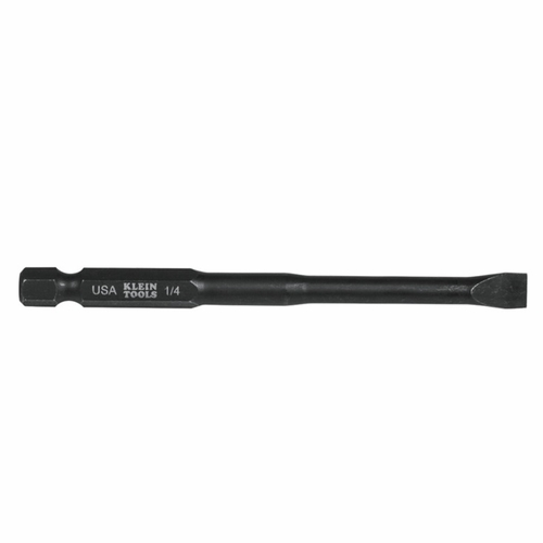 KLEIN SL14355  1/4-Inch Slotted Power Drivers, 3-1/2-Inch, 5-Pack 092644327414