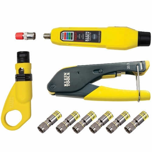 KLEIN VDV002818 Coax Installation & Test Kit58193-9
