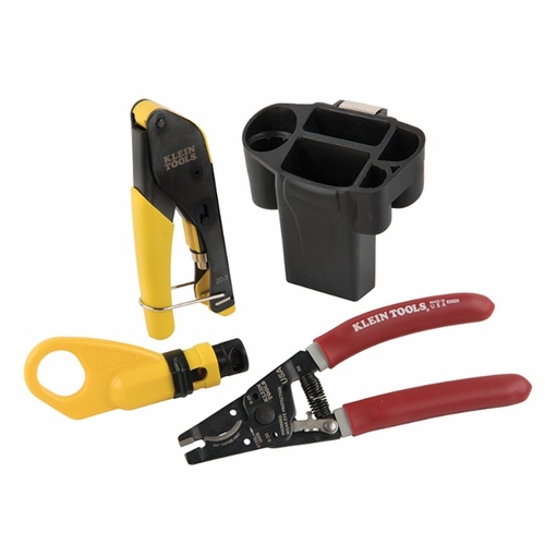 KLEIN VDV011-852 Coax Cable Installation Kit with Hip Pouch 092644582882