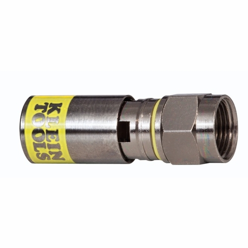 KLEIN VDV812-606 Universal F Compression Connectors - RG6/6Q 10-Pack 092644581427