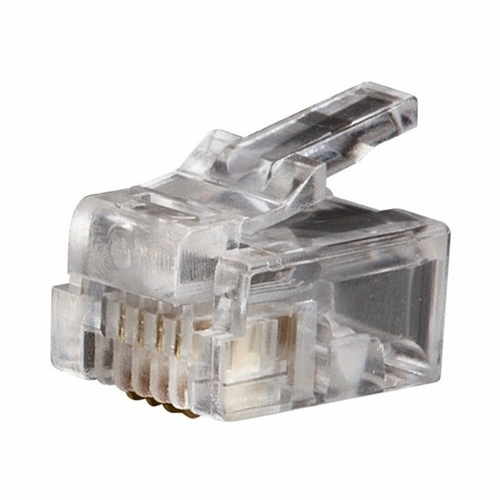 KLEIN VDV826-601 Modular Telephone Plugs RJ11 6P4C, 25-Pack 092644581373