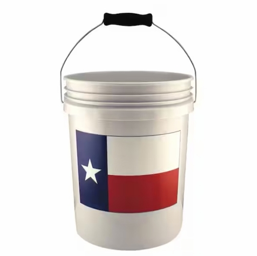 Leaktite 5 gal. Texas Flag Bucket with Foam Grip 4049
