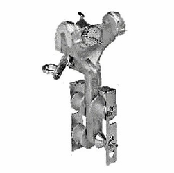 LEMCO L-381-4 MULT CABLE BLOCK 3-NYLON 1-ALUMINUM ROLLER-