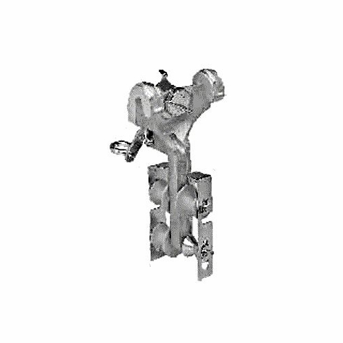 Lemco L-381-4 Mult Cable Block 3-Nylon 1-Aluminum Roller-